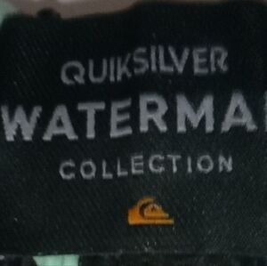 Quiksilver Waterman Collection Mint and Black Shorts
